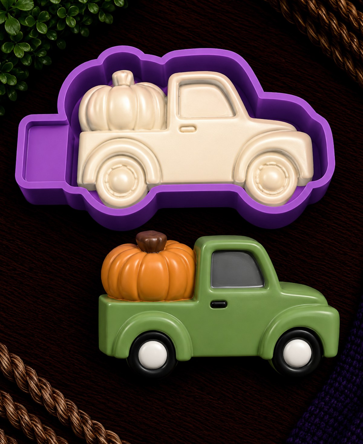 Truck w/Pumpkin Freshie Mold