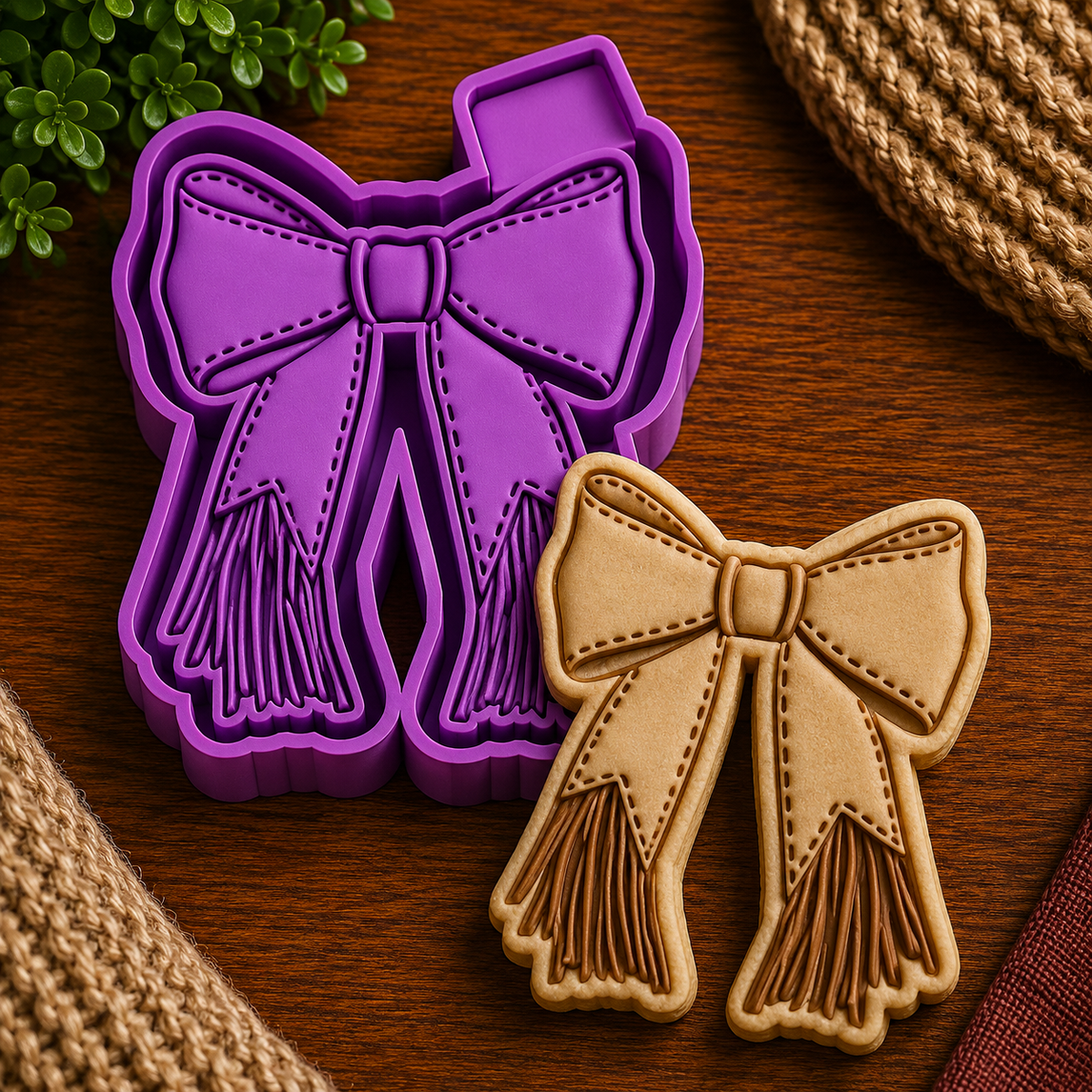 Fringe Bow Freshie Mold