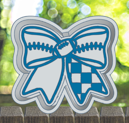Football Bow Freshie Mold