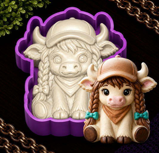Farmer Girl Highland Cow