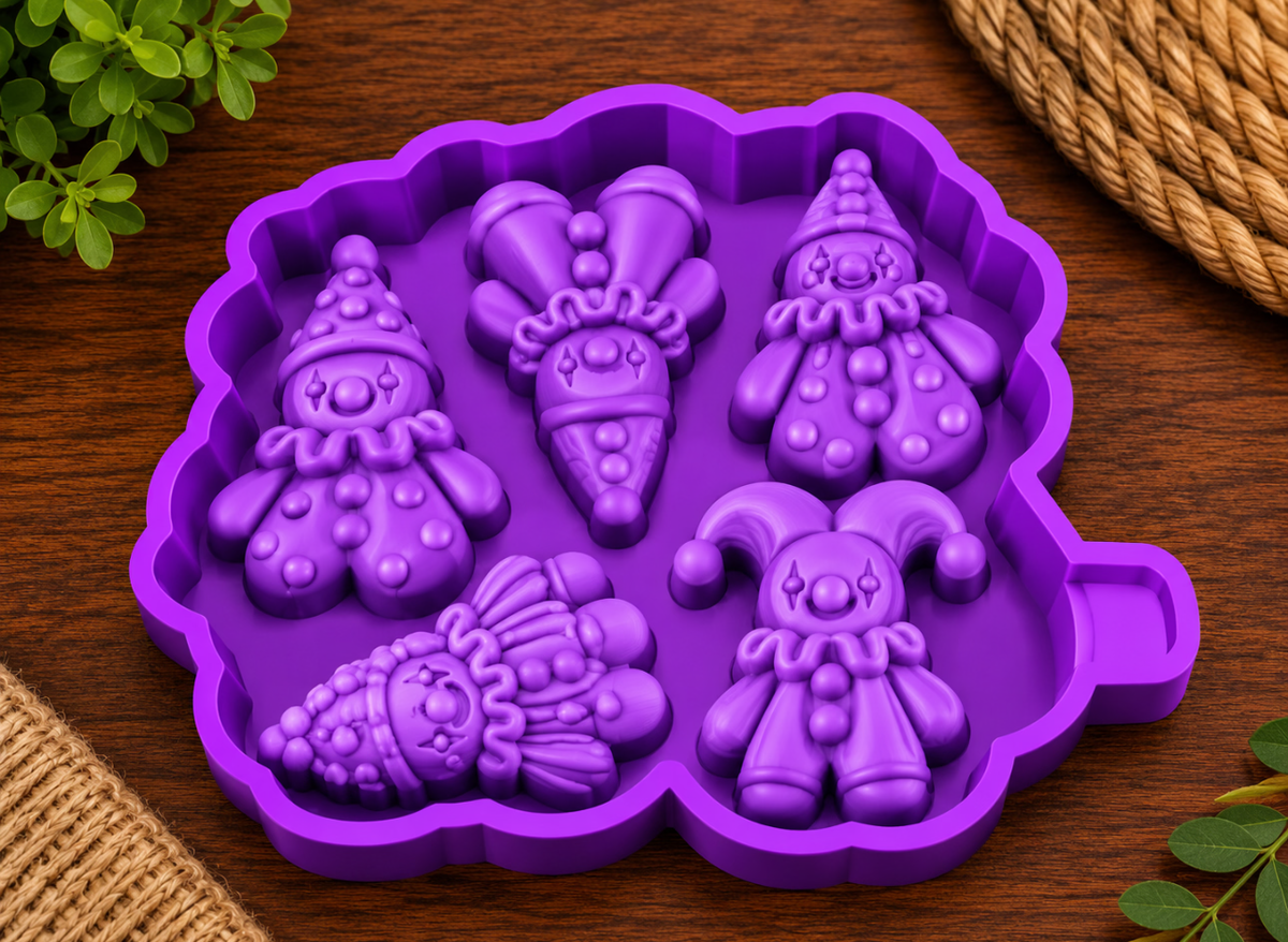 Christmas Clown Charmie Freshie Mold