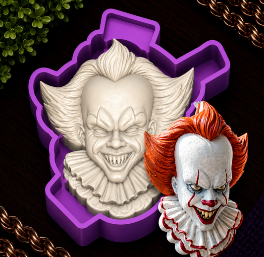 Clown Face Freshie Mold