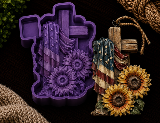 Patriotic Flag Cross