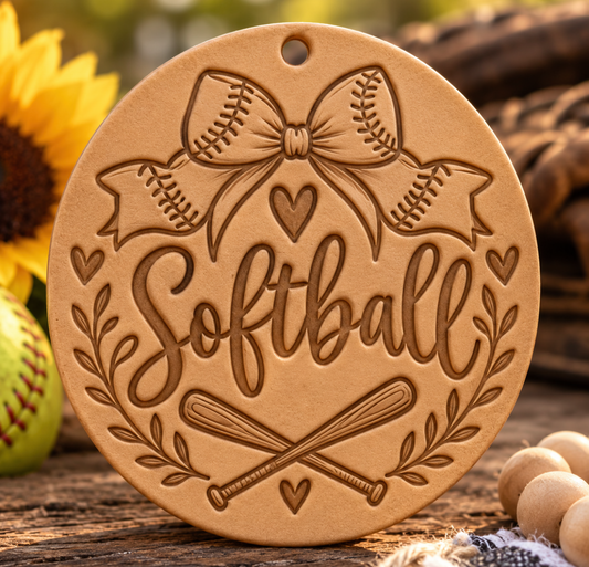 Softball Leather Freshie