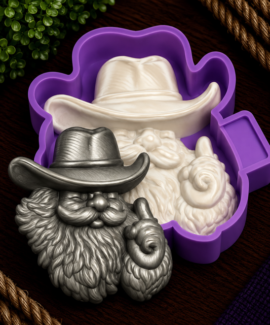 Western Santa Freshie Mold