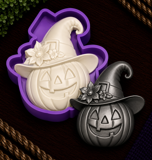 Witchie Pumpkin Freshie Mold
