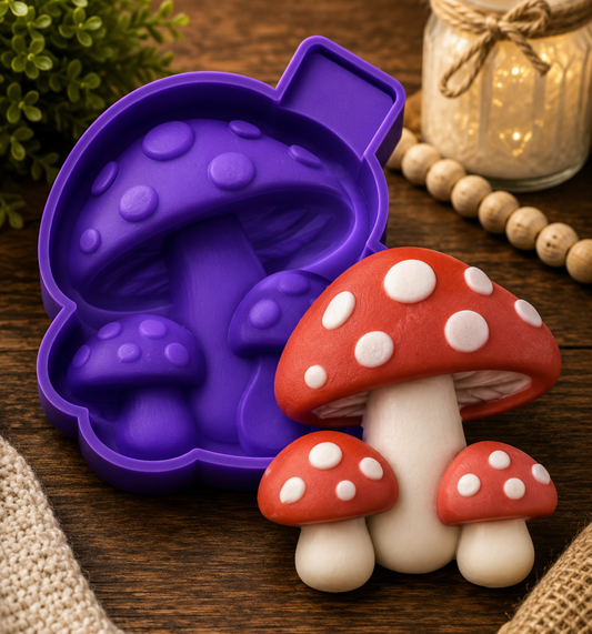 Mushrooms Freshie Mold