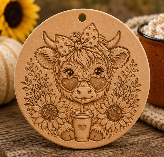 Coffee Cow Leather Freshie