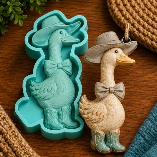 Cowboy Duck Freshie Mold